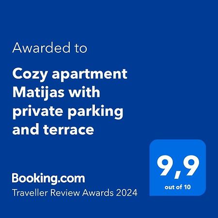 Cozy Apartment Matijas With Private Parking And Terrace 스플리트 외부 사진